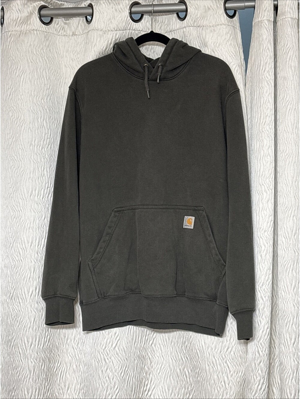 Men’s Carhartt Dark Green Rain Defender Hoodie - Size Medium